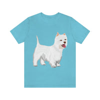 West Highland White Terrier Unisex Jersey Short Sleeve Tee, S - 3XL, Cotton, Light Fabric, FREE Shipping, Made in USA!!
