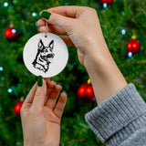 German Shepherd Ceramic Ornaments