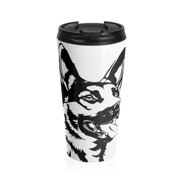 German Shepherd Stainless Steel Travel Mug