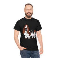 Basset Hound Unisex Heavy Cotton Tee, S - 5XL, 12 Colors, 100% Cotton, FREE  Shipping, Made in USA!!