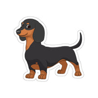 Dachshund Die-Cut Stickers, Water Resistant Vinyl, 5 Sizes, Matte Finish, Indoor/Outdoor, FREE Shipping, Made in USA!!