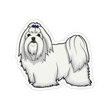 Shih Tzu Die-Cut Stickers, Water Resistant Vinyl, 5 Sizes, Matte Finish, Indoor/Outdoor, FREE Shipping, Made in USA!!