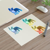 Boston Terrier Sticker Sheets, 2 Image Sizes, 3 Image Surfaces, Water Resistant Vinyl, FREE Shipping, Made in USA!!