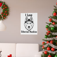 Siberian Husky Premium Matte vertical posters