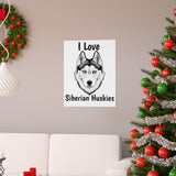 Siberian Husky Premium Matte vertical posters