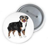 Australian Shepherd Custom Pin Buttons