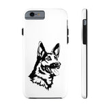 German Shepherd Case Mate Tough Phone Cases, Over 30 Sizes, Impact Resistant, Rubber Liner, FREE Shipping, Made in USA!!