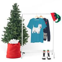 West Highland White Terrier Unisex Jersey Short Sleeve Tee, S - 3XL, Cotton, Light Fabric, FREE Shipping, Made in USA!!