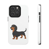 Dachshund Case Mate Tough Phone Cases, Impact Resistant, Wireless Charging, FREE Shipping, Made in USA!!