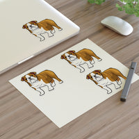 Bulldog Sticker Sheets, 2 Image Sizes, 3 Image Surfaces, Water Resistant Vinyl, FREE Shipping, Made in USA!!