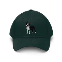 Boston Terrier Unisex Twill Hat, Cotton Twill, Adjustable Velcro Closure, FREE Shipping, Made in USA!!