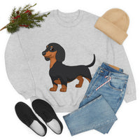 Dachshund Unisex Heavy Blend™ Crewneck Sweatshirt, S - 2XL, 14 Colors, Cotton/Polyester, Medium Fabric, FREE Shipping, Made in USA!!