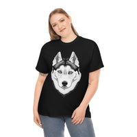 Siberian Husky Unisex Heavy Cotton Tee, S - 5XL, 12 Colors, Light Fabric, FREE Shipping, Made in USA!!