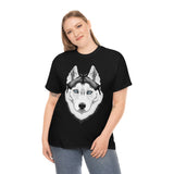 Siberian Husky Unisex Heavy Cotton Tee, S - 5XL, 12 Colors, Light Fabric, FREE Shipping, Made in USA!!