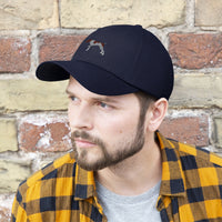 German Shorthaired Pointer Unisex Twill Hat, Cotton Twill, Adjustable Velcro Closure, FREE Shipping, Made in USA!!