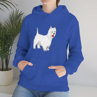 West Highland White Terrier Unisex Heavy Blend™ Hooded Sweatshirt, S - 5XL, Cotton/Polyester, FREE Shipping, Made in USA!!