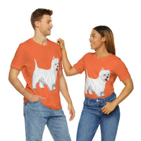 West Highland White Terrier Unisex Jersey Short Sleeve Tee, S - 3XL, Cotton, Light Fabric, FREE Shipping, Made in USA!!