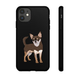 Chihuahua Cell Phone Tough Cases, iPhone, Samsung, 2 Layer Case, Impact Resistant, Made in the USA!!