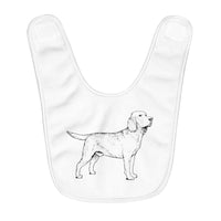 Labrador Retriever Baby Bibs, Fleece Baby Bib