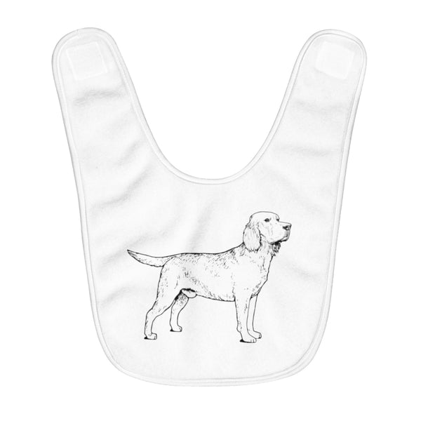 Labrador Retriever Baby Bibs, Fleece Baby Bib