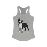 Boston Terrier Women's Ideal Racerback Tank