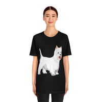West Highland White Terrier Unisex Jersey Short Sleeve Tee, S - 3XL, Cotton, Light Fabric, FREE Shipping, Made in USA!!