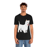 West Highland White Terrier Unisex Jersey Short Sleeve Tee, S - 3XL, Cotton, Light Fabric, FREE Shipping, Made in USA!!