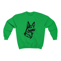 German Shepherd Unisex Heavy Blend Crewneck Sweatshirt, Loose Fit, Cotton/Polyester, S - 3XL, 10 Colors, FREE Shipping, Made in USA!!