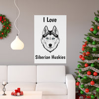 Siberian Husky Premium Matte vertical posters