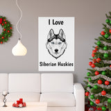 Siberian Husky Premium Matte vertical posters