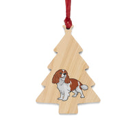 Cavalier King Charles Spaniel Wooden Ornaments, 6 Shapes, Magnetic Back, FREE Shipping, Made in USA!!