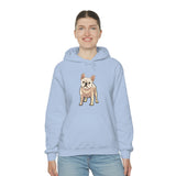 French Bulldog Unisex Heavy Blend Hooded Sweatshirt, S - 5XL, 12 Colors, FREE Shipping, Made in USA!!