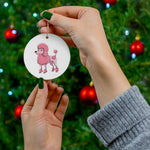 Poodle Ceramic Ornaments