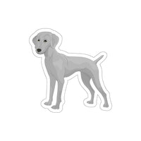 Weimaraner Die-Cut Stickers, Water Resistant Vinyl, 5 Sizes, Matte Finish, Indoor/Outdoor, FREE Shipping, Made in USA!!