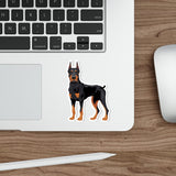 Doberman Pinscher Die-Cut Stickers, Water Resistant Vinyl, 5 Sizes, Matte Finish, Indoor/Outdoor, FREE Shipping, Made in USA!!