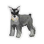 Miniature Schnauzer Kiss-Cut Stickers