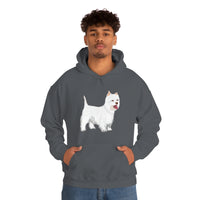 West Highland White Terrier Unisex Heavy Blend™ Hooded Sweatshirt, S - 5XL, Cotton/Polyester, FREE Shipping, Made in USA!!