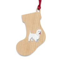 West Highland White Terrier Wooden Ornaments, 6 Shapes, Solid Wood, Magnetic Back, FREE Shipping, Made in USA!!