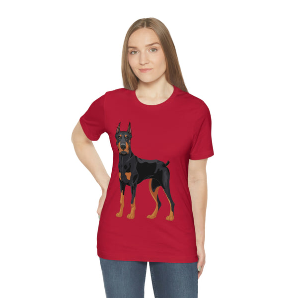 Doberman Pinscher Unisex Jersey Short Sleeve Tee