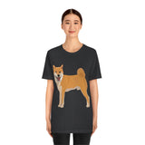 Shiba Inu Unisex Jersey Short Sleeve Tee, S - 3XL, 16 Colors, 100% Cotton, Light Fabric, FREE Shipping, Made in USA!!