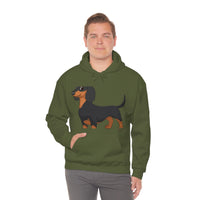 Dachshund Unisex Heavy Blend™ Hooded Sweatshirt, S - 5XL, 13 Colors, Cotton/Polyester, FREE Shipping, Made in USA!!