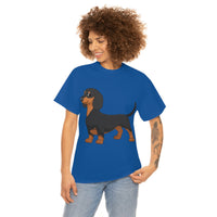 Dachshund Unisex Heavy Cotton Tee, S - 5XL, 12 Colors, Light Fabric, FREE Shipping, Made in USA!!