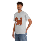 Ruby Cavalier King Charles Spaniel Unisex Heavy Cotton Tee, 12 Colors, S - 5XL, 100% Cotton, FREE Shipping, Made in USA!!