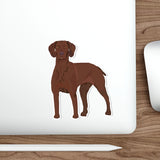 Vizsla Die-Cut Stickers,  Water Resistant Vinyl, 5 Sizes, Matte Finish, Indoor/Outdoor, FREE Shipping, Made in USA!!