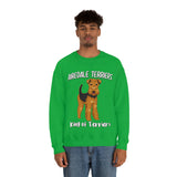 Airedale Terrier Unisex Heavy Blend Crewneck Sweatshirt, S - 3XL, 6 Colors, Loose Fit, FREE Shipping, Made in USA!!