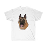 Belgian Malinois Unisex Ultra Cotton Tee, Short Sleeve, T Shirt, Men, Women, Made in USA!!