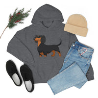 Dachshund Unisex Heavy Blend™ Hooded Sweatshirt, S - 5XL, 13 Colors, Cotton/Polyester, FREE Shipping, Made in USA!!