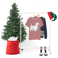 West Highland White Terrier Unisex Jersey Short Sleeve Tee, S - 3XL, Cotton, Light Fabric, FREE Shipping, Made in USA!!