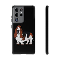 Basset Hound Tough Cases, 33 Sizes, Google, Samsung, iPhone, Matte or Glossy, Impact Resistant, Dual Layer Case, FREE Shipping, Made in USA!!