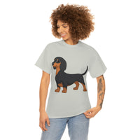 Dachshund Unisex Heavy Cotton Tee, S - 5XL, 12 Colors, Light Fabric, FREE Shipping, Made in USA!!
